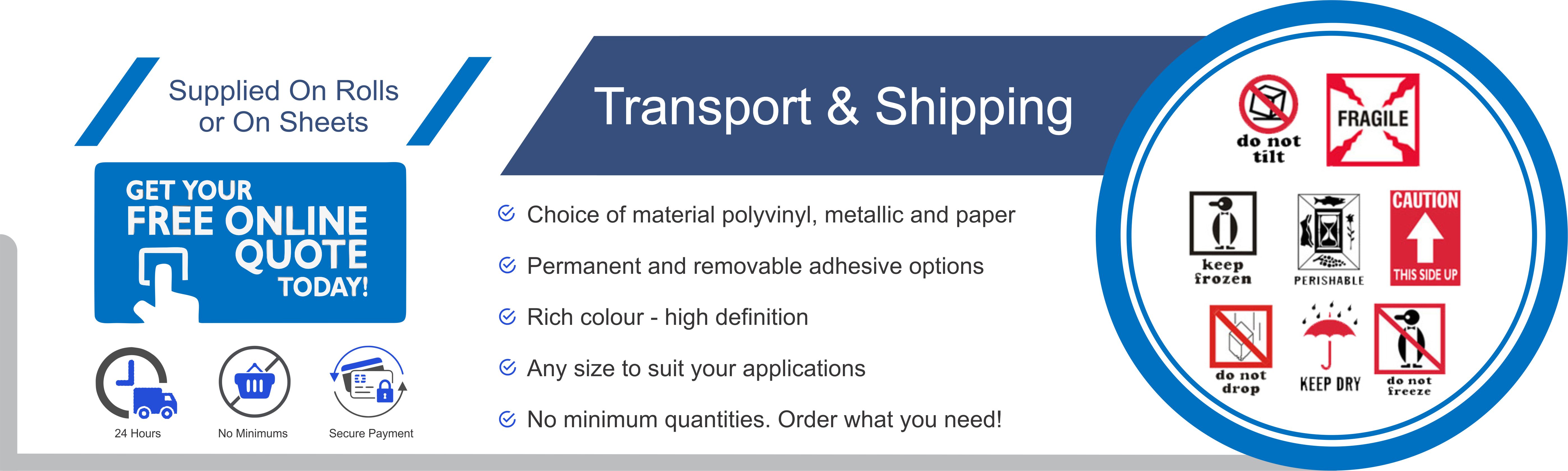 Transport & Shipping Labels